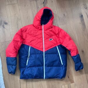 NIKE navy blue down jacket XXL